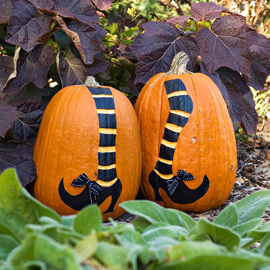 Easy Painted Pumpkins 2013 Halloween Decorations Ideas 5