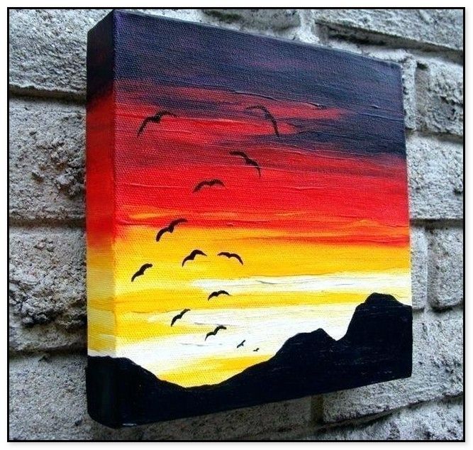 acrylic canvas art simple easy canvas painting ideas for beginners