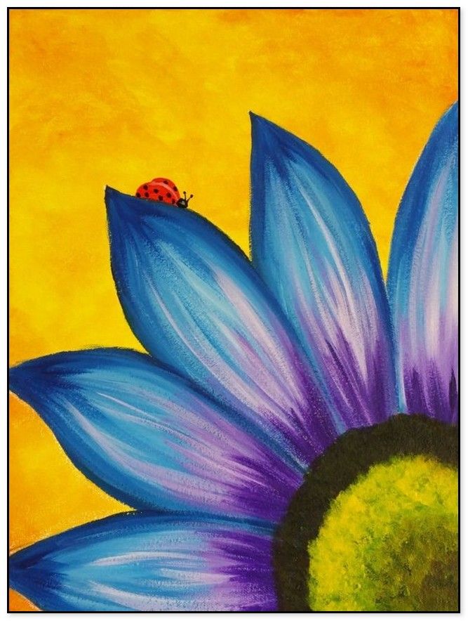 beginner acrylic painting easy ideas