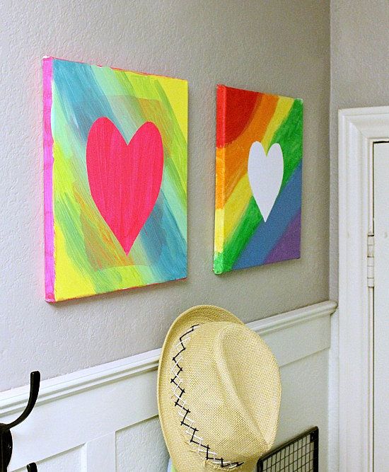 canvas art painting ideas for kids