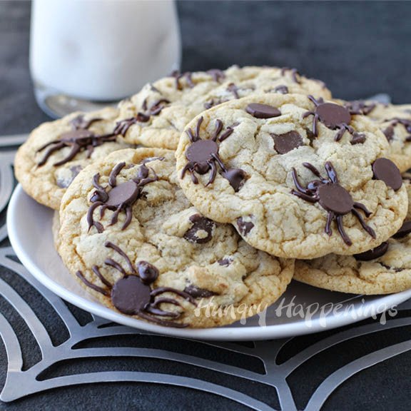 easiest way to cook perfect spider cookies chocolate chips cookies halloween cookies