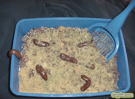 easiest way to make perfect kitty litter cake halloween