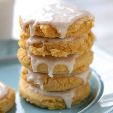 easiest way to make tasty soft glazed pumpkin sugar cookies
