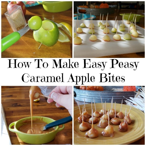 easiest way to prepare appetizing caramel apple bites