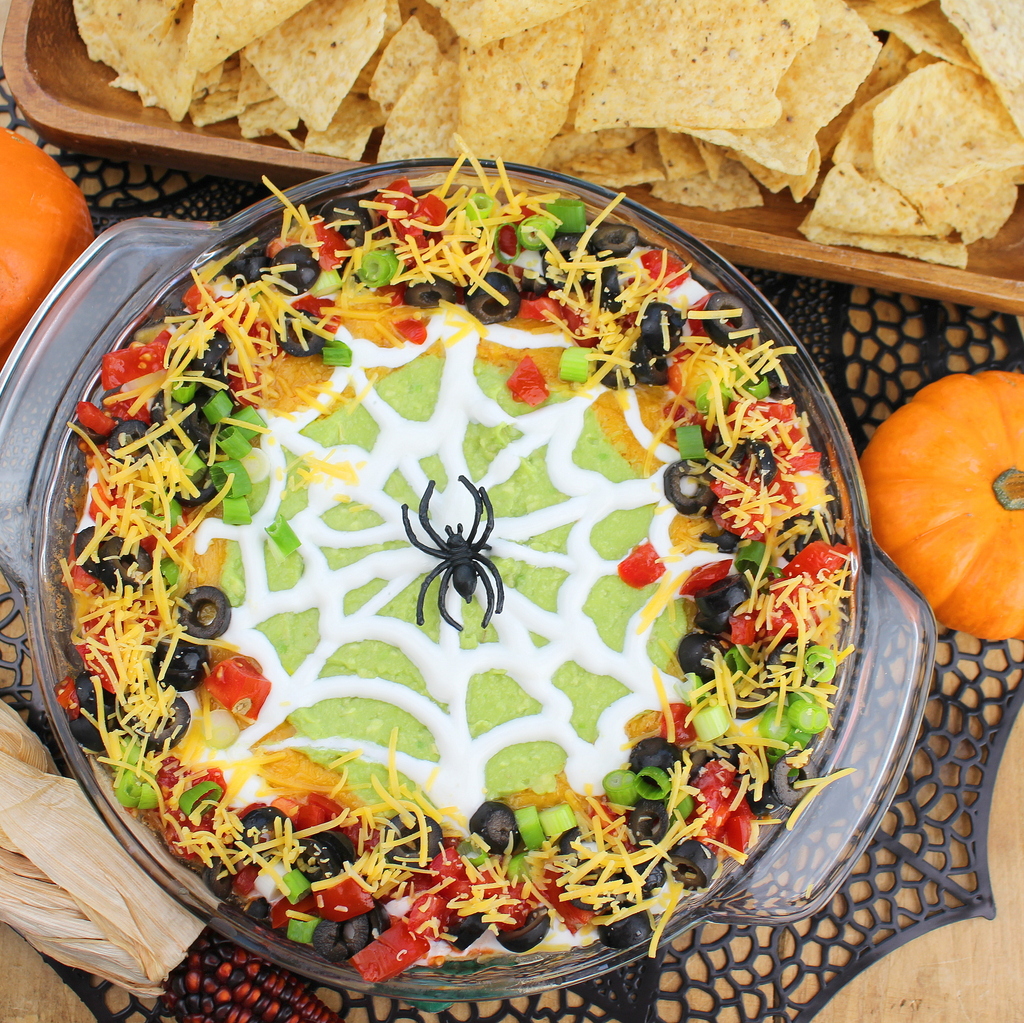easiest way to prepare appetizing spider web dip
