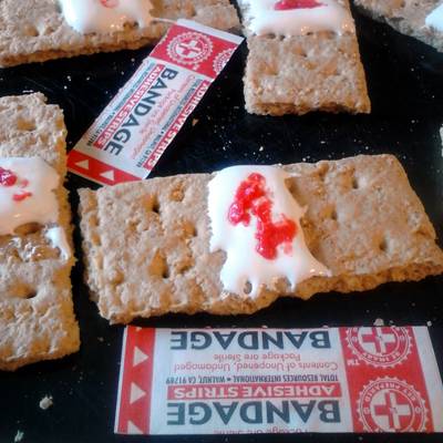 Easiest Way to Prepare Delicious Bloody Bandaid Snack/Appetizer ~ halloween 493 easiest way to prepare delicious bloody bandaid snack appetizer halloween