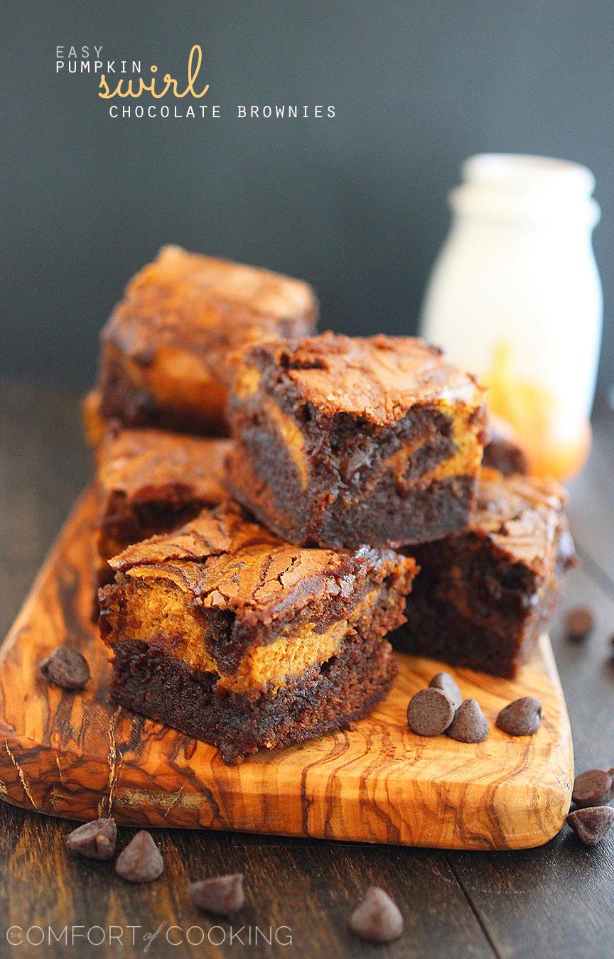 easiest way to prepare tasty pumpkin swirl f09f8e83 cake brownies