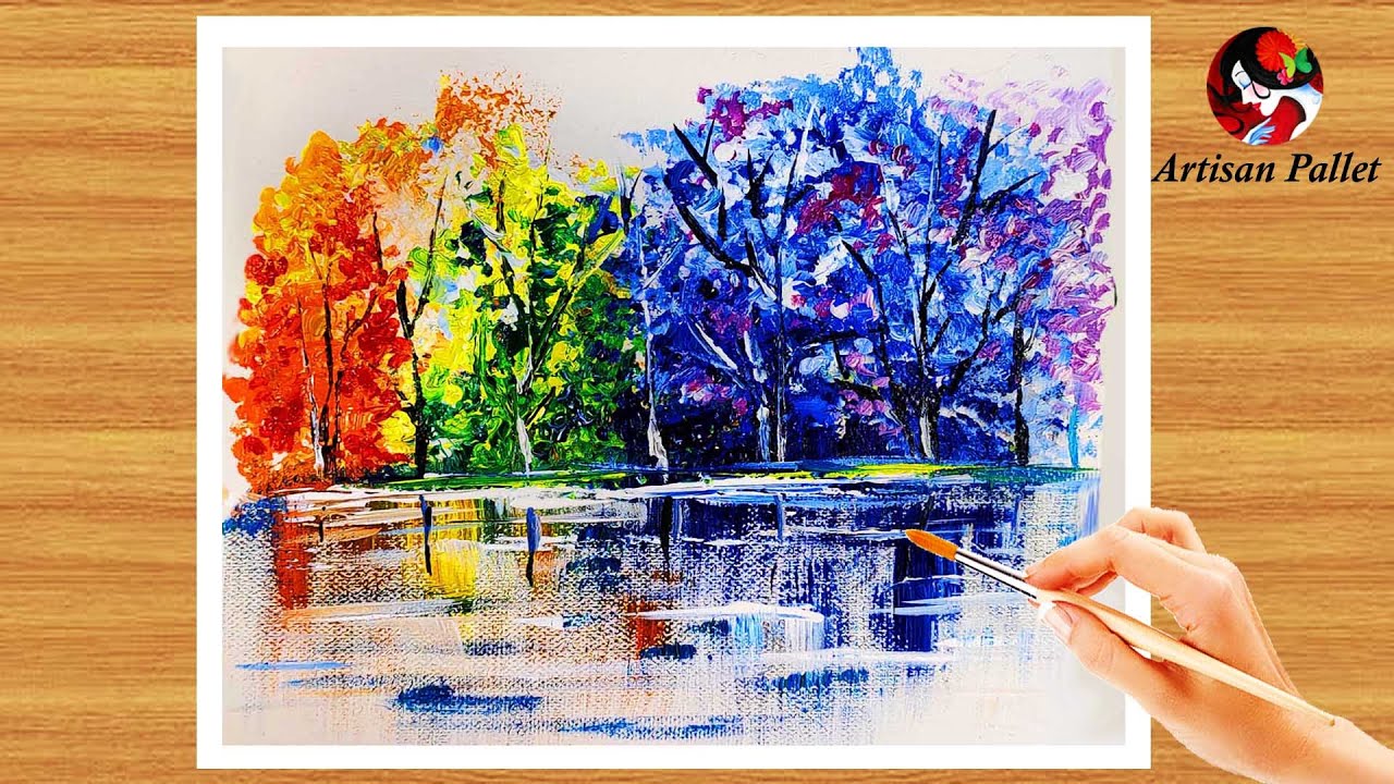 easy acrylic painting ideas for beginners on canvas youtube