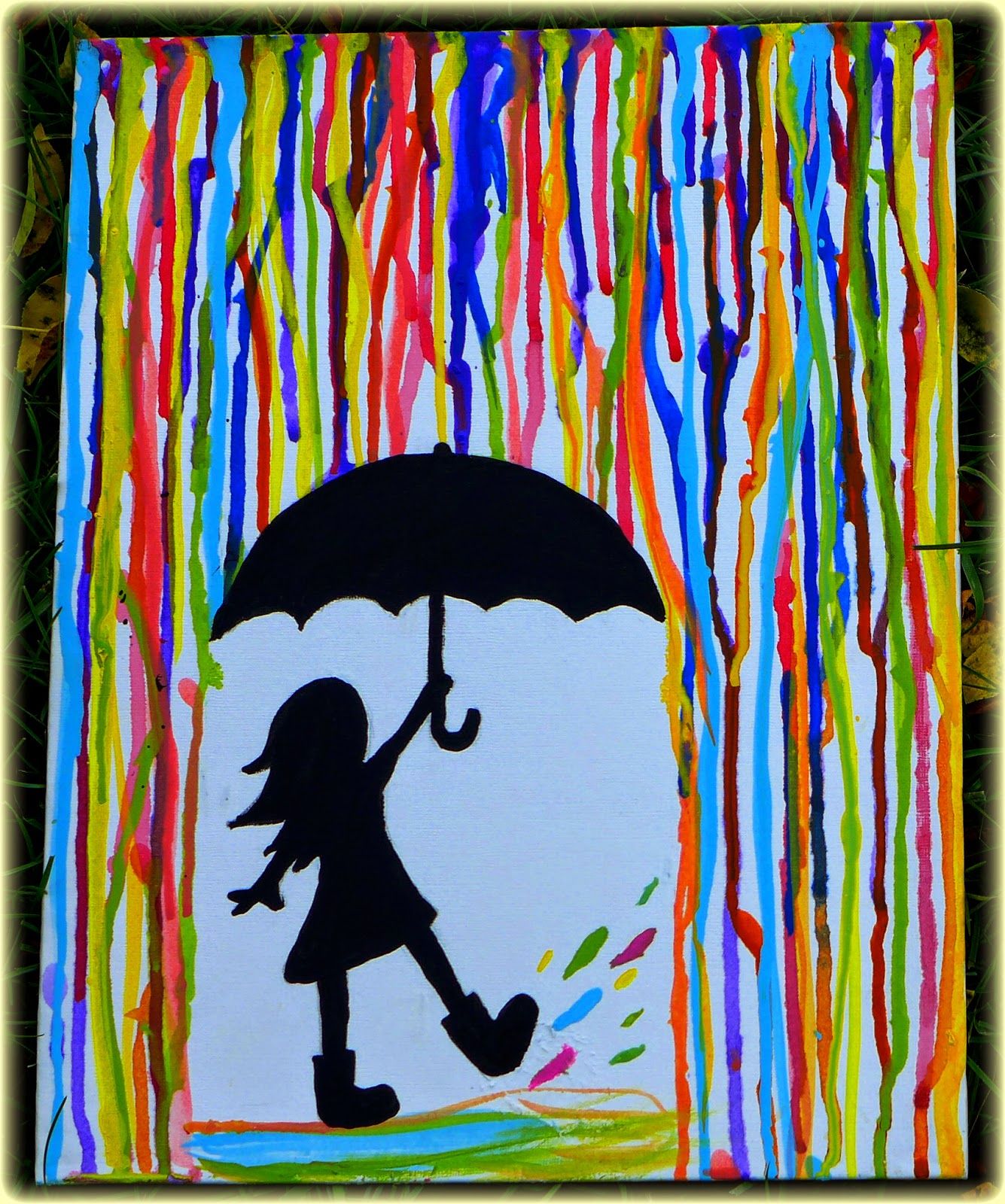 easy acrylic painting on canvas for kids