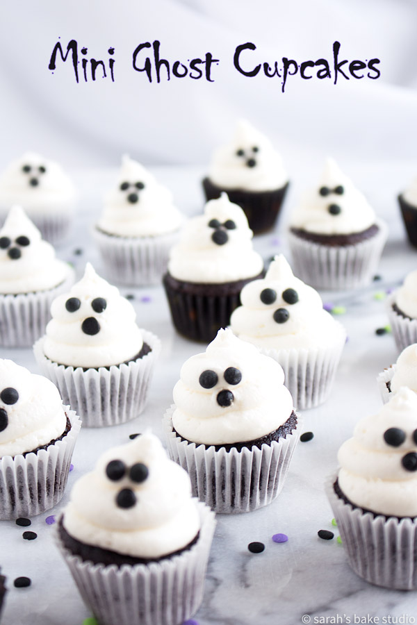 how to cook yummy mini ghost cupcakes