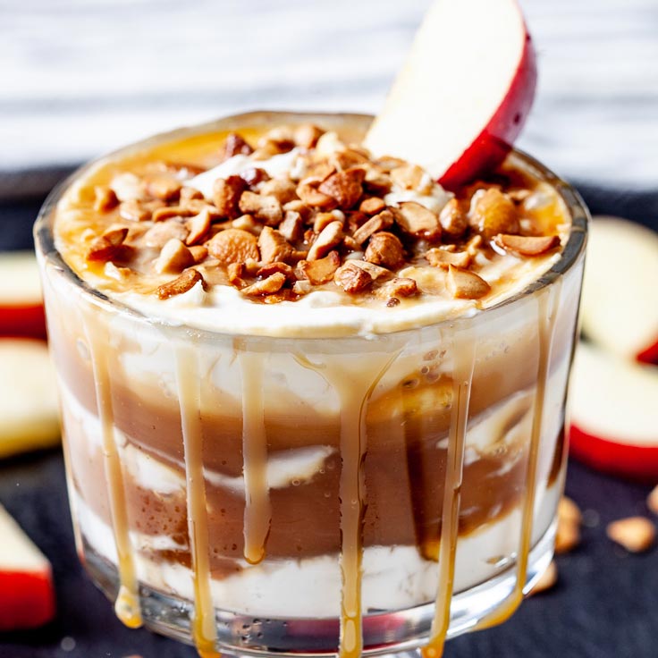 how to make appetizing caramel cheesecake apple dip
