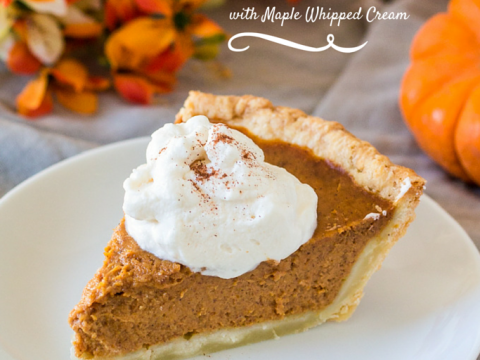 how to make appetizing pumpkin pie with cream maple syrup