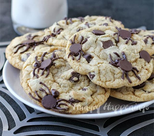 how to make appetizing spider chip cookies