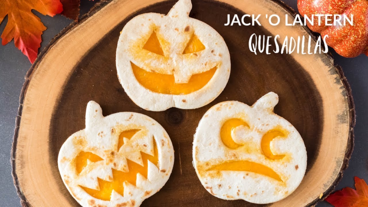 how to make tasty halloween lantern quesadillas