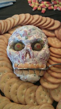 how to make yummy skeleton cheese ball
