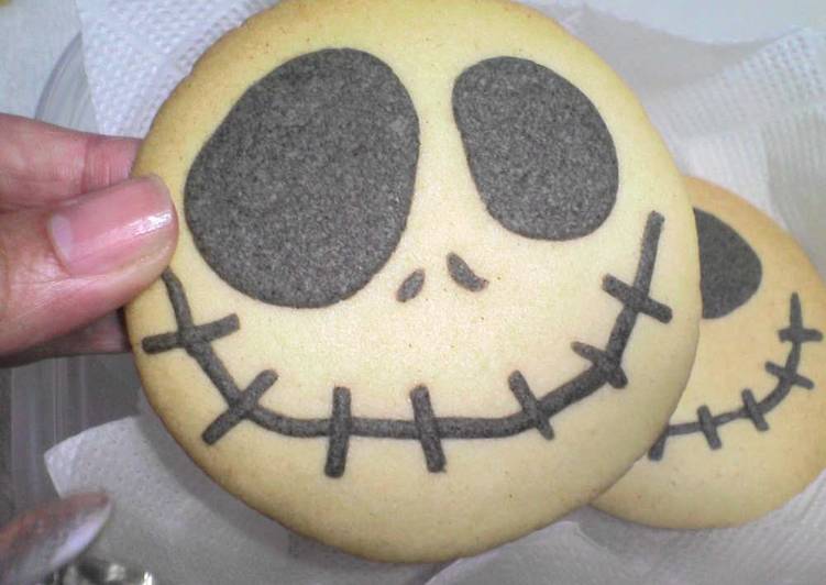 how to prepare appetizing jack cookies for halloween with black sesame