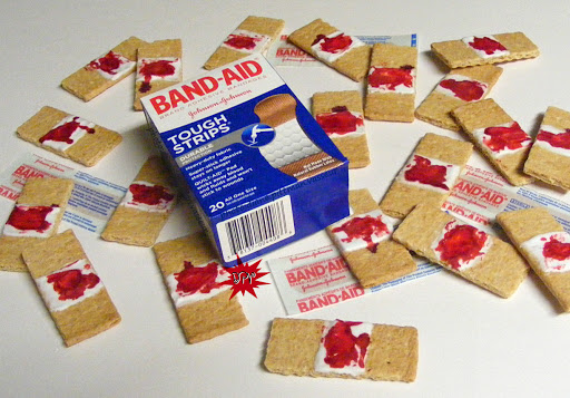 how to prepare perfect bloody band aids