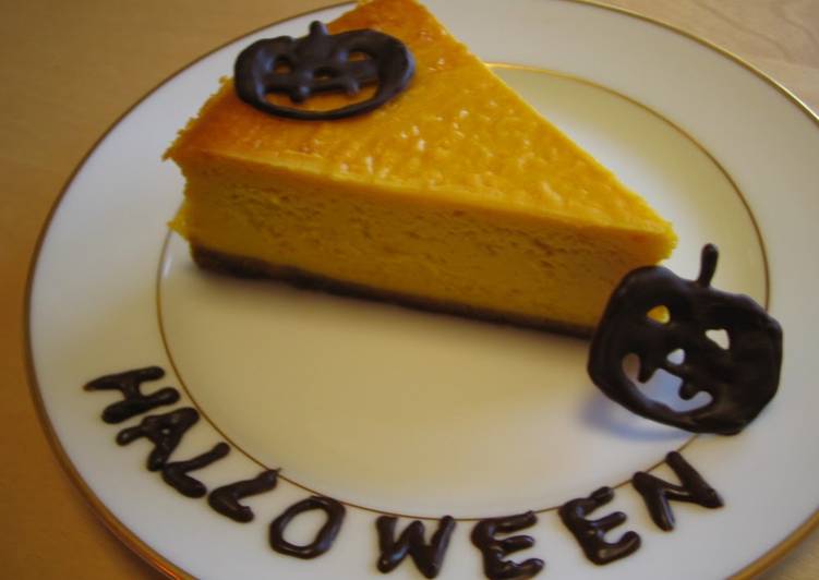 how to prepare tasty easy kabocha cheesecake for halloween
