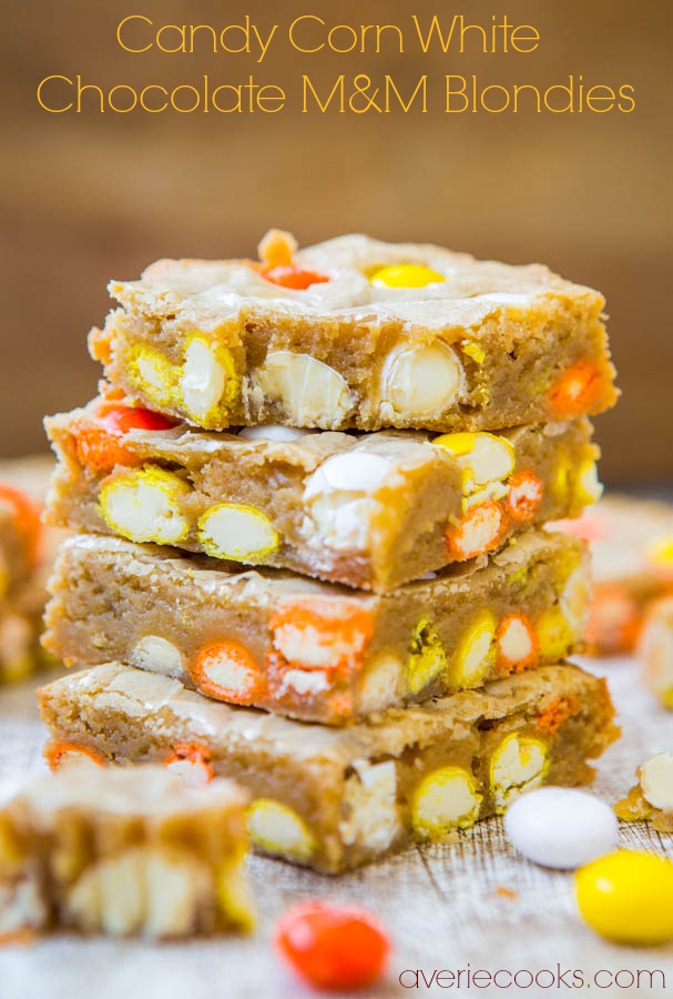 how to prepare tasty mm candy corn blondies