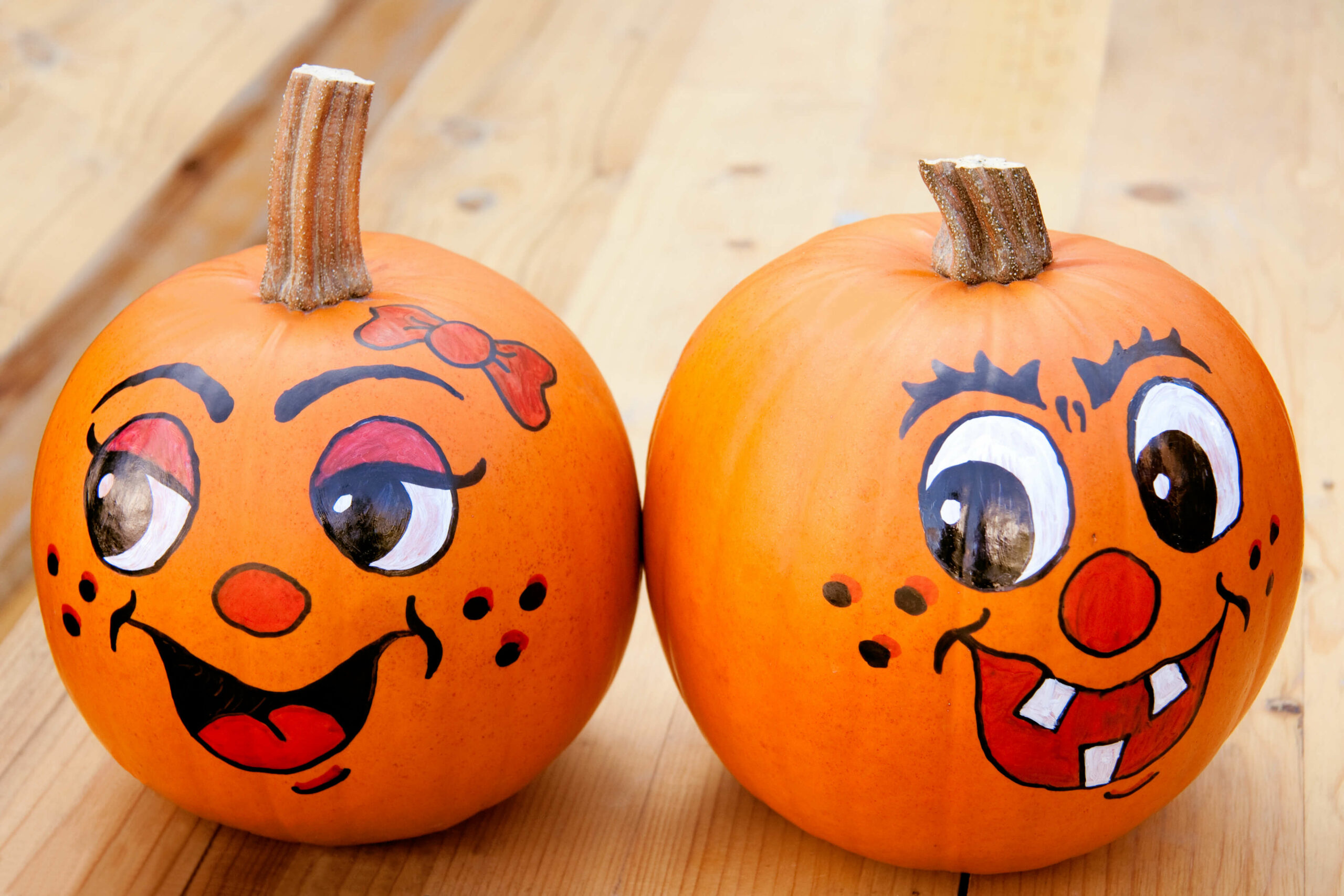 painted pumpkin faces scaled