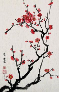 painting cherry blossom tree japan