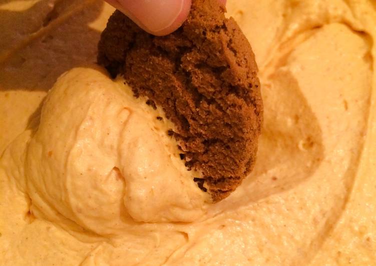 recipe appetizing easy pumpkin dip with ginger snaps