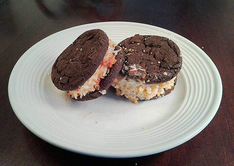recipe appetizing halloween brownie cookie ice cream sandwiches 1