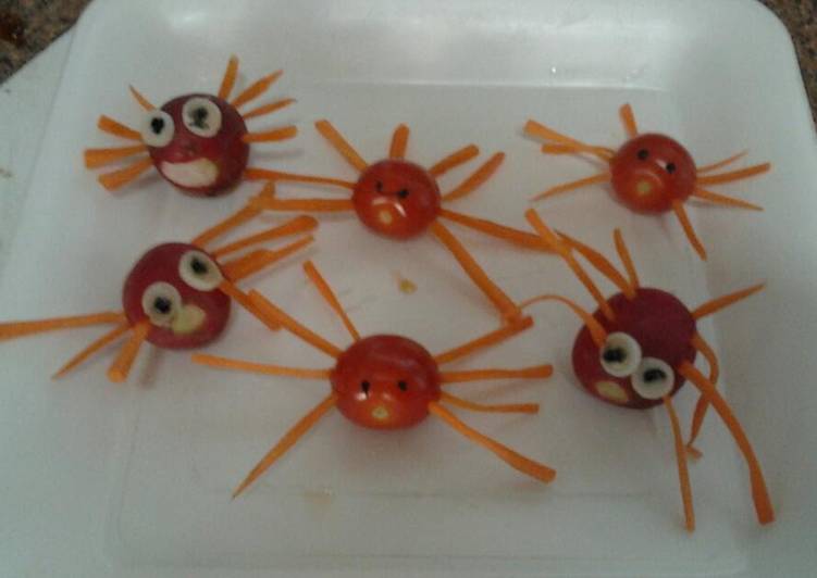 recipe appetizing ladybirds halloween vegetables