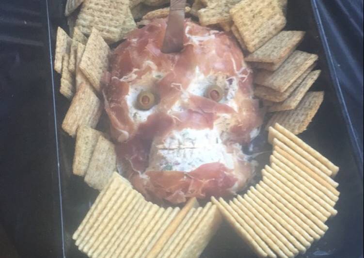 recipe appetizing skeleton cheese ball