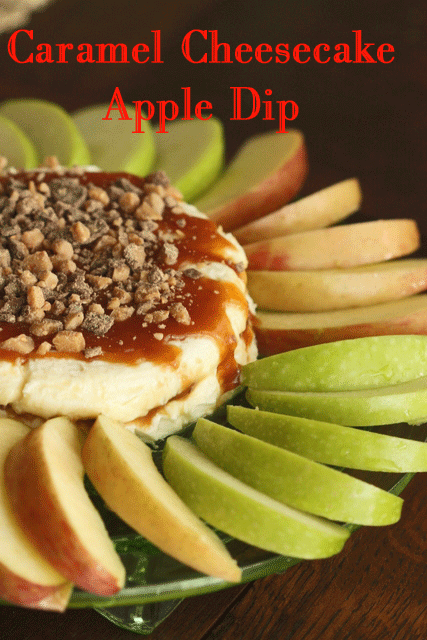 recipe delicious caramel cheesecake apple dip