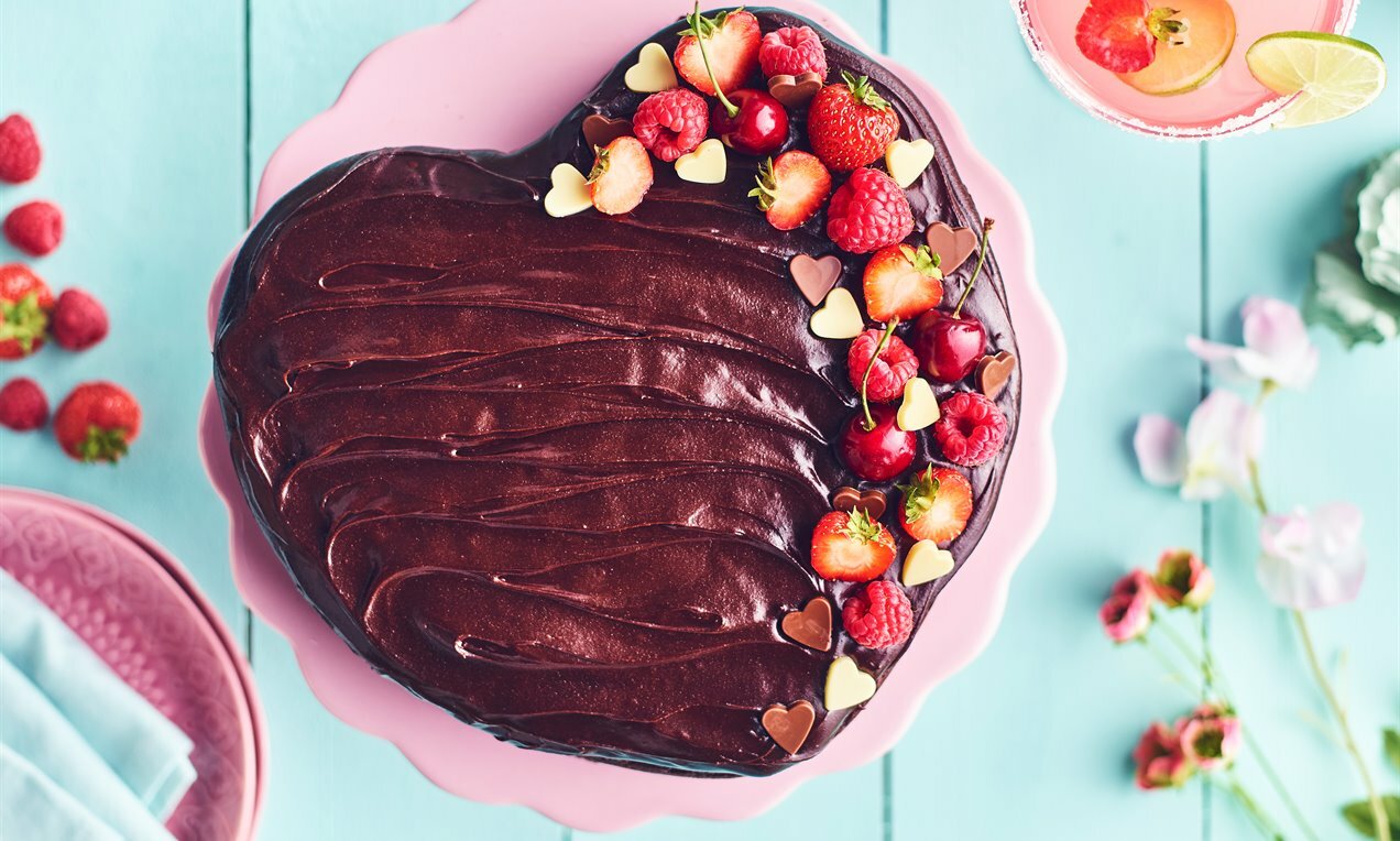 recipe delicious chocolate heart cakes