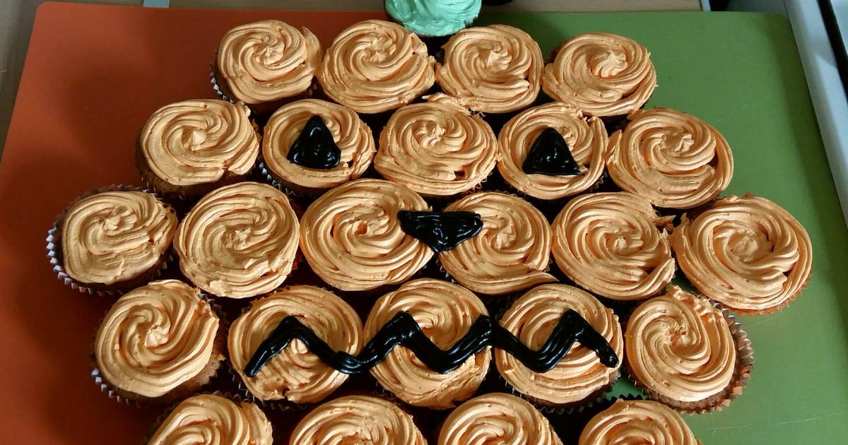 recipe delicious vickys halloween pumpkin cupcake display