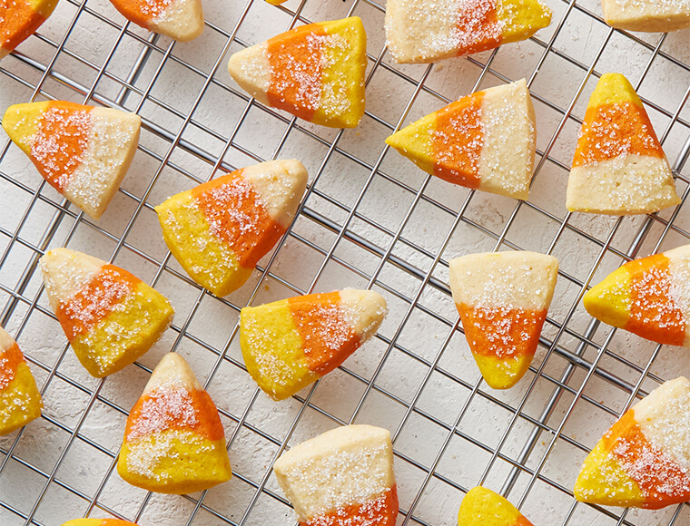 Recipe: Perfect Candy Corn Sugar Cookies 1 recipe perfect candy corn sugar cookies
