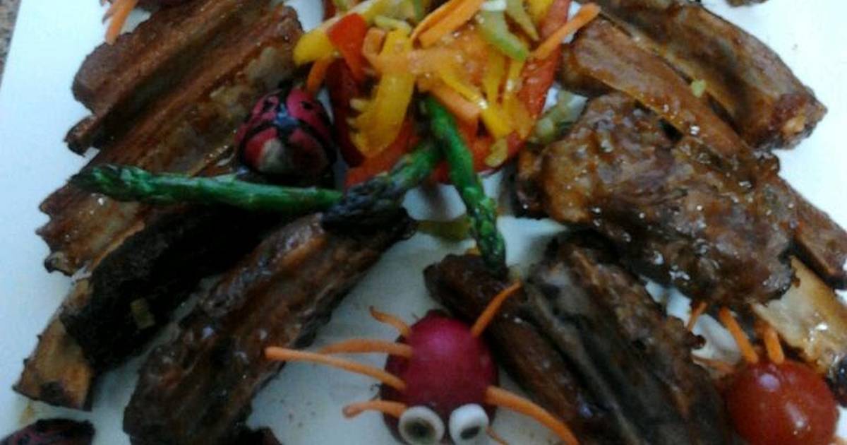 recipe perfect ladybirds marinated ribs halloween style