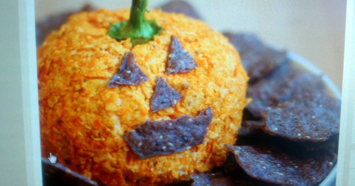 recipe perfect nacho jack o lantern cheese ball