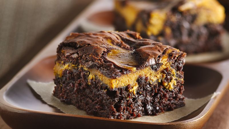 recipe perfect pumpkin swirl brownies