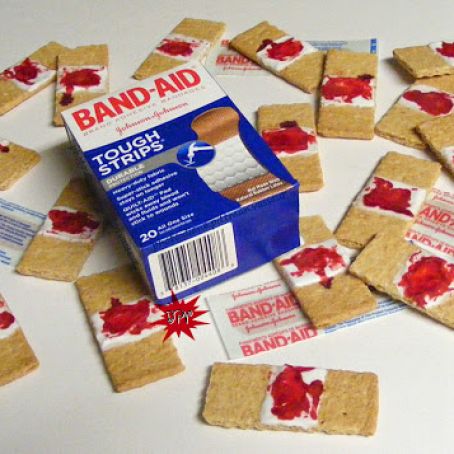 recipe tasty bloody bandaid snack appetizer halloween