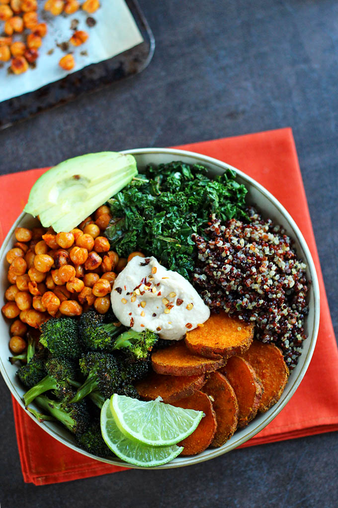 recipe tasty veggie quinoa bowl w spiced chickpeas