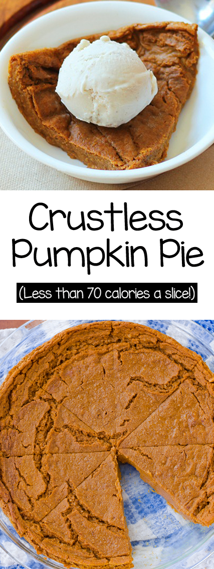 recipe yummy crustless pumpkin pie goodnees healthy