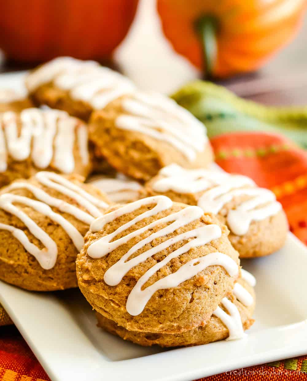 recipe yummy iced pumpkin cookies