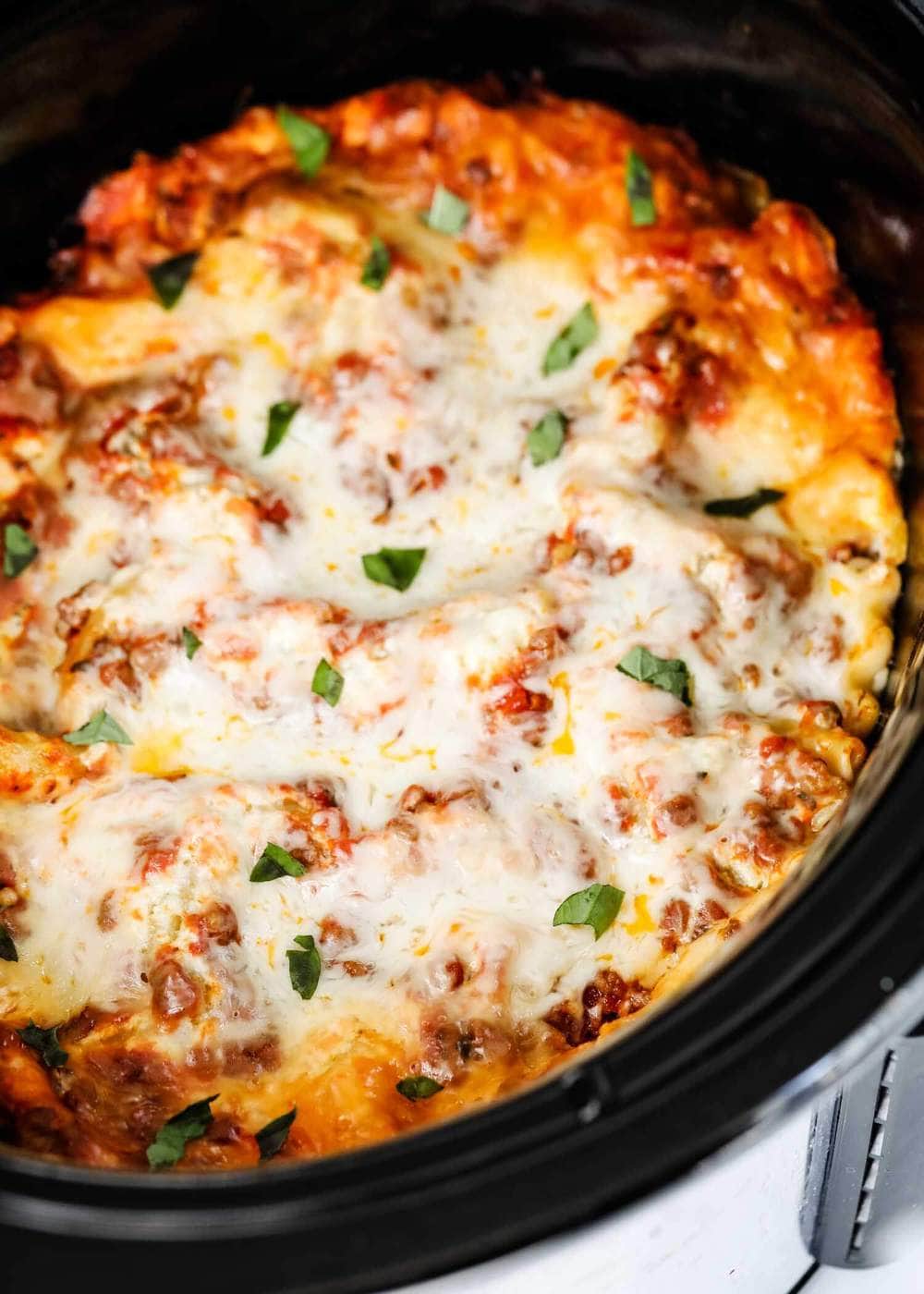 recipe yummy lasagna in a crockpot