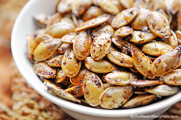 recipe yummy roasted spicy pumpkin seeds