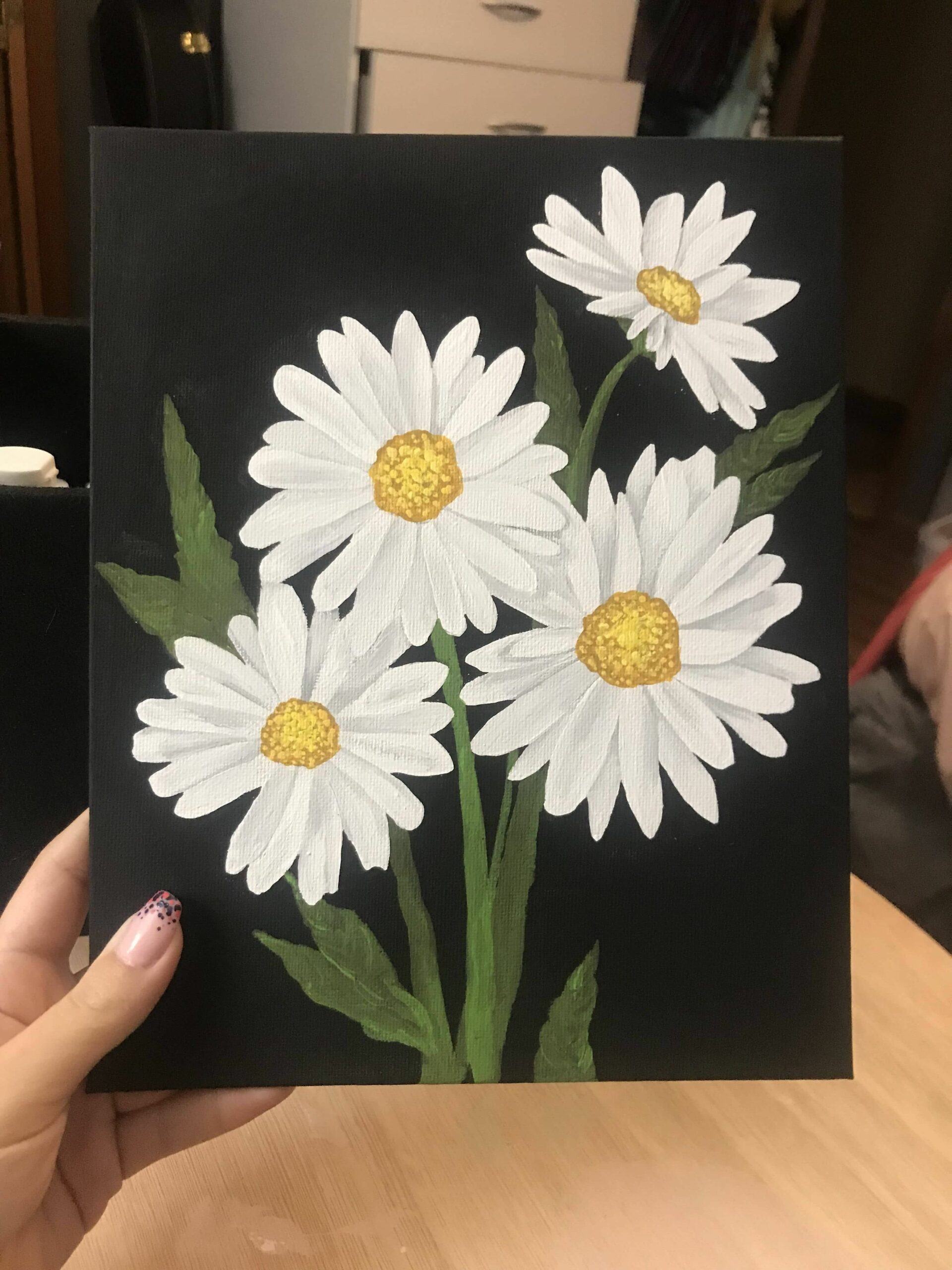 simple acrylic simple easy flower painting ideas scaled