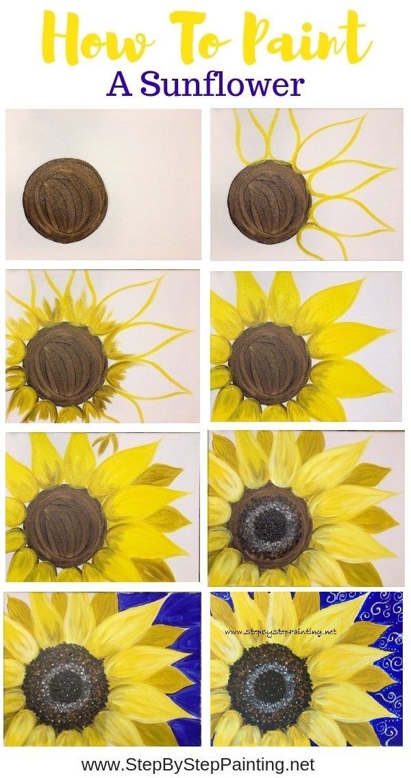 Sunflower Acrylic Painting Tutorial Easy 31 sunflower acrylic painting tutorial easy