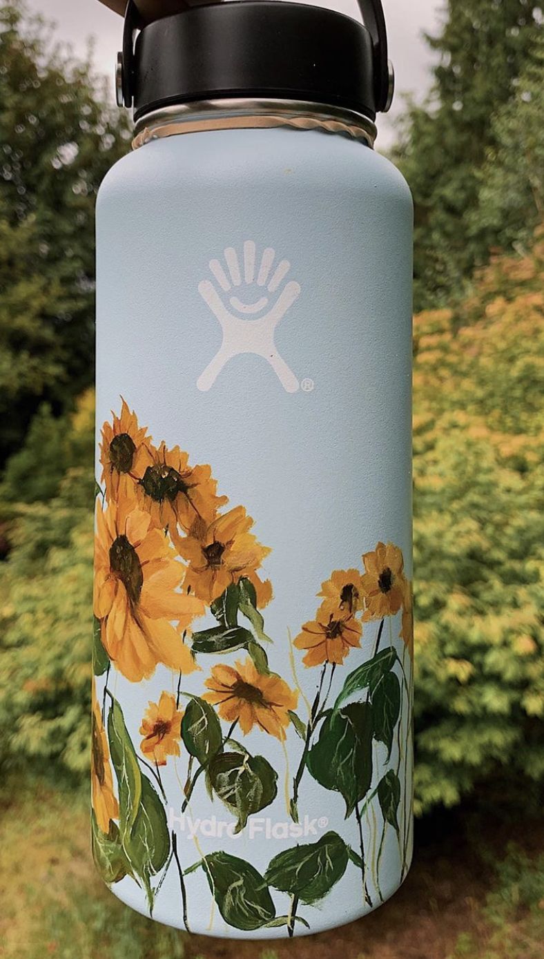 white hydro flask painting ideas