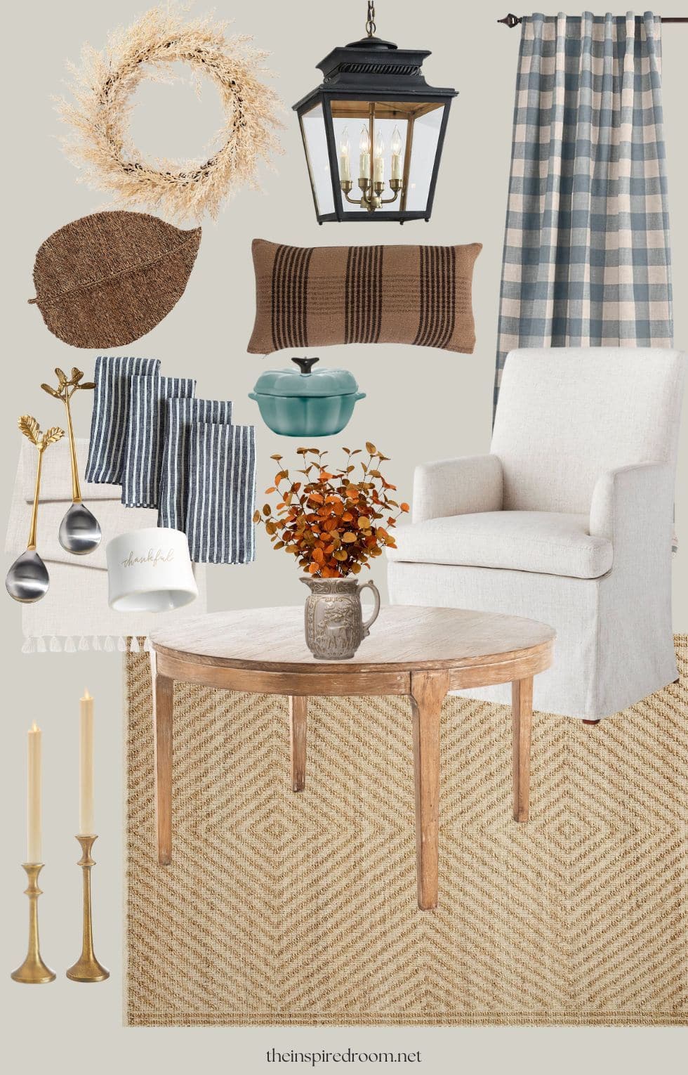 An Autumn Dining Room Mood Board 189 cozy dining room fall autumn thanksgiving decor the inspired room 1