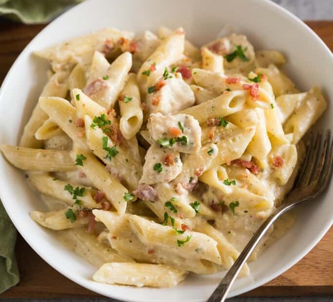 11. Instant Pot Ranch Chicken Pasta min