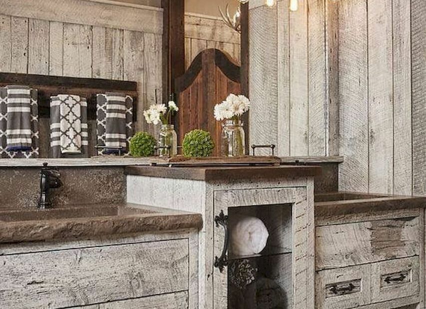 rustic farmhouse bathroom wall art 50 perfect rustic farmhouse bathroom design ideas 79 0f9f88052d2a0e1de40f2540b17536a7