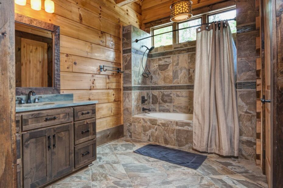 ideas for rustic bathroom Andesite bagno locati vanities theownerbuildernetwork invited rustico showhouse enchanted badezimmer rustica locatiarchitects bagni vogliadiristrutturare bestdecor 140 Bathroom with tles and rustic cabinets