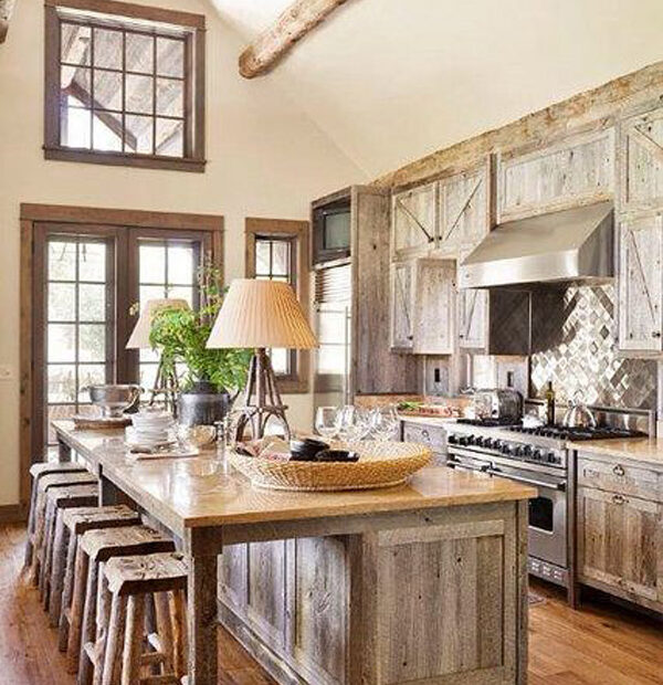 chic kitchen ideas with rustic decor